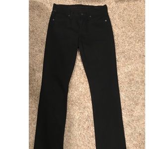 Citizens of Humanity Mid Rise Straight Black Jeans